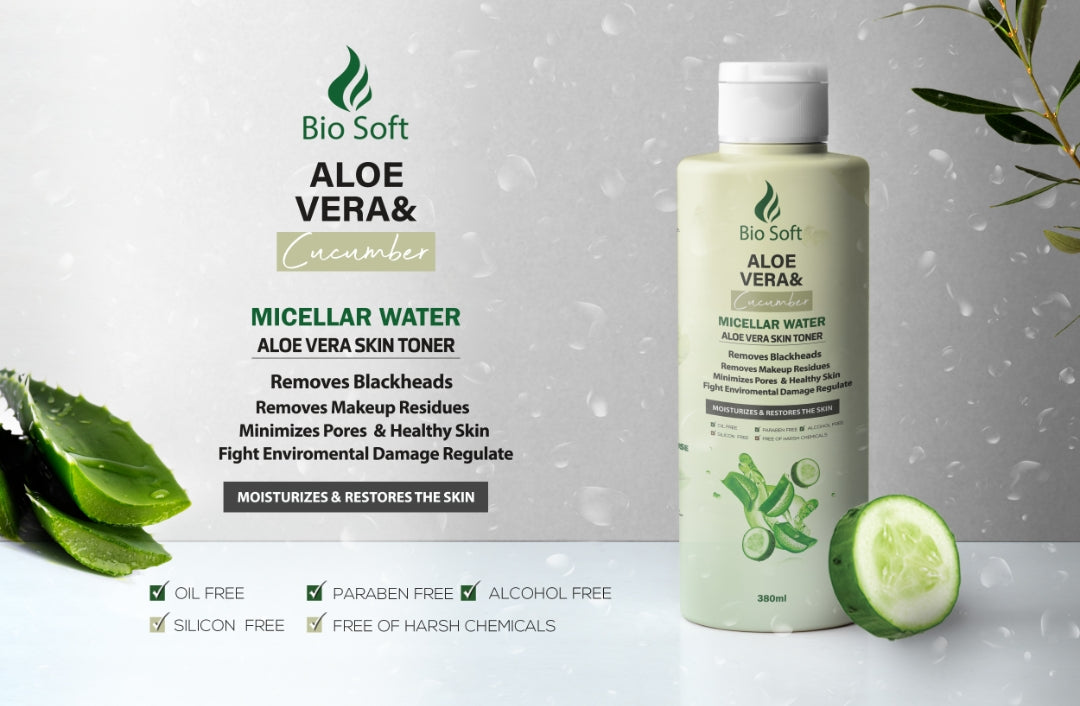 Micellar water with Alo vera & cucumber