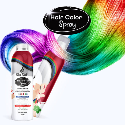 Hair color spray